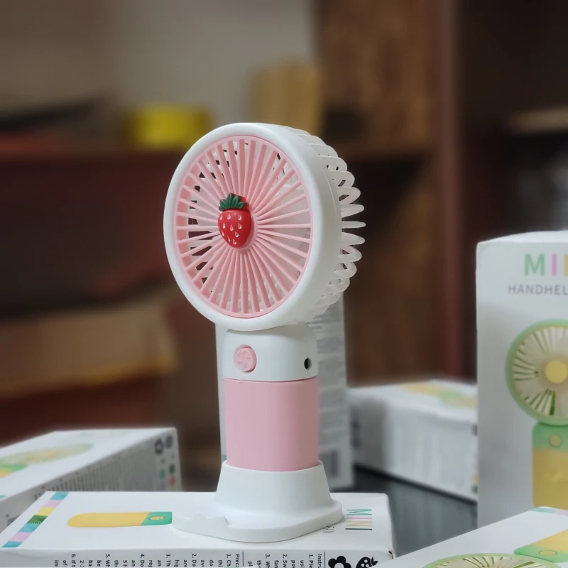 Mini Handheld Rechargeable Fan 🍉🐱